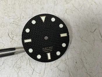 Аксесоари за часовници циферблат 28,5 мм, черен надпис, подходящ за японски механизъм NH35 / 36 / 4R / 7S