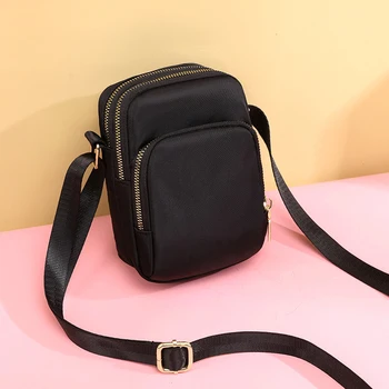Найлонова чанта през рамо, нова дамски ежедневни и модни водоустойчива чанта през рамо, многофункционална чанта за пътуване