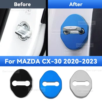 Защитно покритие Крилото на Замъка Кола От Неръждаема Стомана За MAZDA CX-30 CX30 2020-2023 Защитно Обтегач Антикорозионна Аксесоари За Украса