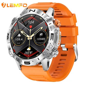LEMFO K59 Amoled Smartwatch Мъжки Bluetooth Покана Спорт на открито Водоустойчив смарт часовници 2023 1,43 инча 466 * 466 HD екран за Android