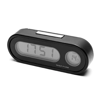 Автомобилни температурни часовници универсален цифров часовник на арматурното табло на автомобила с датчик за температурата на Blacklight и LCD екран -20-50 