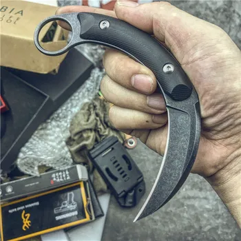 Gryan Store Военни ножове CS GO с дръжка 440C G10, тактически нож за оцеляване в къмпинга, помощната програма, EDC Tools