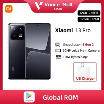 CNVersion Global Rom Мобилен Телефон Xiaomi Mi 13 Snapdragon Pro Gen 8 2 50-Мегапикселова Камера Leica 120 Hz AMOLED-дисплей 120 W HyperCharge 13Pro