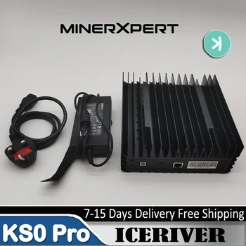 Нов IceRiver KS0 Pro КАС Миньор Kaspa Mining Machine КАС 200G /s 100W Asic Mining Crypto Asic Миньор с Официален блок захранване