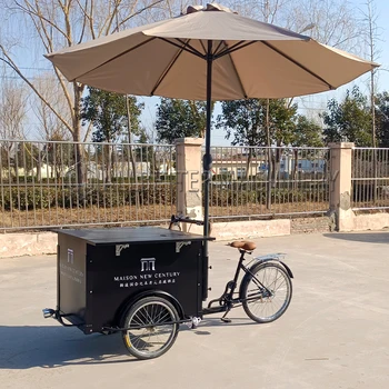 Уличен кафе павилион Allbetter на 3 колела, количка за хранене, количка за сладолед, кола, за сок, количка за кафе, павилион за свободни стаи, бизнес-микробуси за хранене