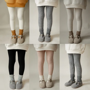 Чорапогащник за малки момичета от цели памук Принцеса, Чорапогащи за малки момичета, Пролет-есен, Нови Детски Топли Възли панталони, Чорапи