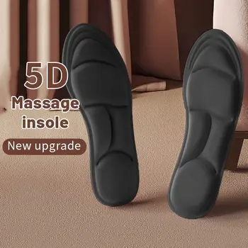 5Д спортни стелки за обувки за жени, мъже дезодорант дишаща възглавница под горивото стелки за грижа за краката ортопедична пяна с памет стелки