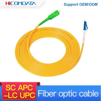 SC/APC-LC/UPC Симплексный един режим оптичен пач кабел SC-LC 3 М 2,0 мм, 3.0 мм FTTH Оптичен Пач кабел 1-3 М На 5 М, 10 М
