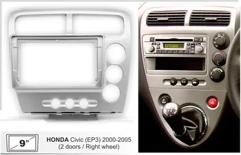 9-инчов Автомобили Радиопанель за HONDA Civic (EP3) 2000-2005 Dash Kit Инсталиране на Предната Конзола Адаптер за Предната 9-инчов Панел