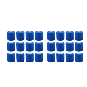Тиксо, самозалепващи еластична бандажная лента (5x450 см, опаковка от 24 броя)-синьо