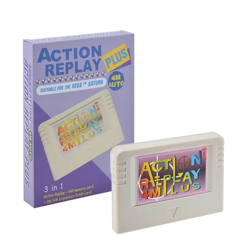 Нов 3 в 1 EMS 4M Auto за Sega Saturn Action Replay Plus с функция за разширителни карти памет до 4 м