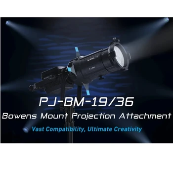Проекционная наставка Nanlite PJ-BM-19/36 Боуен Mount 19 36 Модификатор осветление GOBO за серия nanlite200 300 500 FS