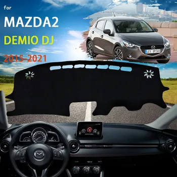 Устойчива на плъзгане Покриване на Арматурното Табло на Автомобила Мат Килим за Mazda2 Demio DJ DL 2015 ~ 2021 Покриване на Арматурното Табло Защитава Козирка Аксесоари 2016