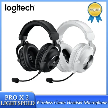 Logitech G PRO X 2 Безжична трехрежимная детска Bluetooth слушалки, микрофон GPX II 7.1, Компютърни слушалки съраунд звук, Офис