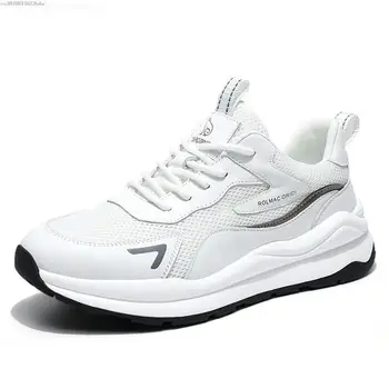 Мъжки обувки Дишащи меш маратонки без шнур Пешеходни маратонки за мъже Тенис Модни обувки за тенис AA768
