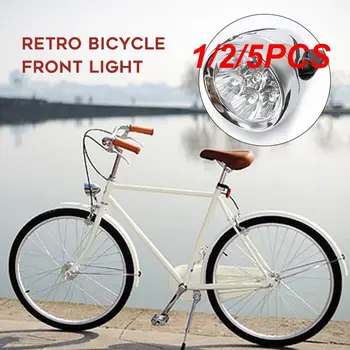1/2 / 5ШТ Led фаровете, преден фар на велосипед, Ретро фенер, лампа с група, главоболие фенер, предна фара на мотора в стил ретро