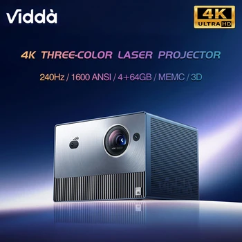 Vidda C1S 4K Проекторът Тройна Лазерен 3D видео проектор Андроид Wifi Cinema За Домашно Кино С Честота на опресняване от 240 Hz Smart MEMC HDR