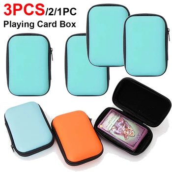Кутия за карти за игра, 1-3ШТ, кожен калъф за електронни карти, удобен пътен калъф за пазаруване, карти, Удароустойчив калъф за съхранение на карти за игра за парти