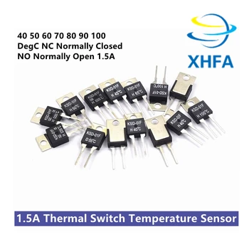 40 50 60 70 80 90 100 degC NC-Нормално Затворен БЕЗ Нормално отворен термовыключателя 1.5 A Сензор за температурата на Термостата KSD-01F JUC-31F
