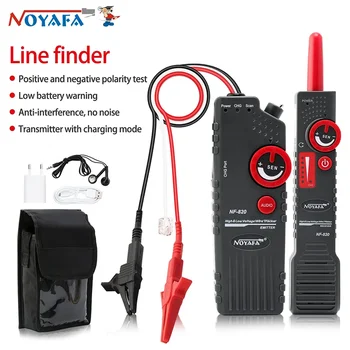 NOYAFA NF-820 Подземен кабелен локатор, устройство за проследяване на кабели, мрежови тестер, кабел за високо и ниско напрежение, кабелна локатор с щипка тип 