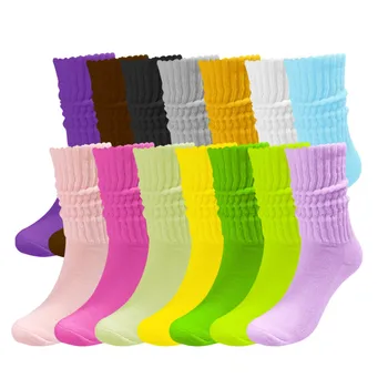 Чорапи, обикновена чорапи за екипажа, разноцветни памучни дамски чорапи до бедрото, чорапогащник за жените под рокля, дамски чорапи в рибарска мрежа