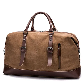 Ретро кафе холщовая чанта за мъже, мултифункционален багажа за бизнес пътувания, модни мъжки чанти, лаптоп чанти за през рамо, Градинска