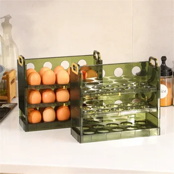 Кутии за яйца в хладилника, Обръщане на тавата за съхранение на яйца, странична задвижваната битови хладилник, Рафтове за съхранение на пресни продукти, кухненски принадлежности