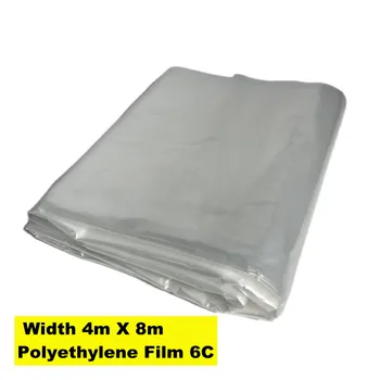 Ширина тепличной филм 4 м х 8 м, тепличная полиетиленово фолио 6S, Прозрачна тепличная пластмасов филм, устойчив на uv радиация