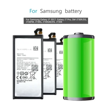 3600 mah Батерия EB-BJ730ABE за Samsung Galaxy J7 2017 г., за Galaxy J7 Pro, SM-J730F/ DS, J730FM, J730G, J730GM/DS, J730K