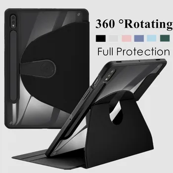 Калъф за таблет Samsung Galaxy Tab S6 Lite 10.4 P610 S7 S8 11 S7 S8 PLUS Въртящи се на 360 Smart-Калъфи За Galaxy Tab S7 FE Cover