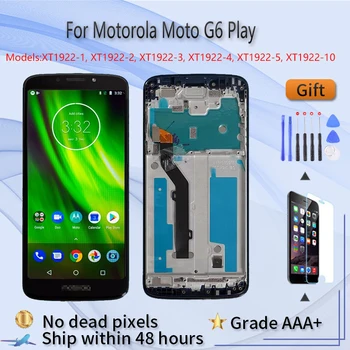 OEM LCD дисплей за Motorola MOTO G6 Play Подмяна на екрана на дисплея LCD сензорен екран Ремонт на счупения екран с помощта на инструменти, без рамка