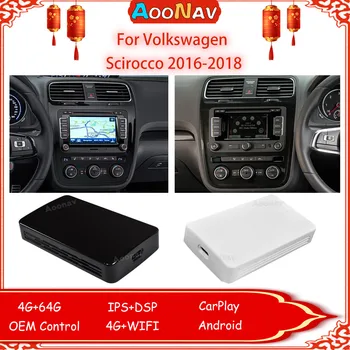 Безжичен Адаптер CarPlay AI За Volkswagen Scirocco 2016-2018 Android 10 Mini RK3328 Plug and Play64G GPS Навигация, Wifi