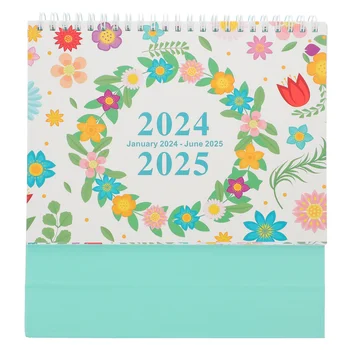 Календар на 2024 година Стенен Месечен Домашен Офис С цветя Маса за бележки всеки ден