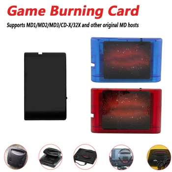 За игралната конзола Sega Универсална карта за запис на игри MD Касета Адаптер флаш-карти слот за памет резервни Части за контролер Аксесоари