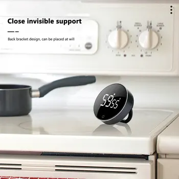 Led Дигитален Кухненски Таймер USB Акумулаторна Магнитен Напомняне За Обратната Отсчете Печене на 3 Нива, Капацитетът на Дизайна на Задната Скоба на Кухненски Инструменти