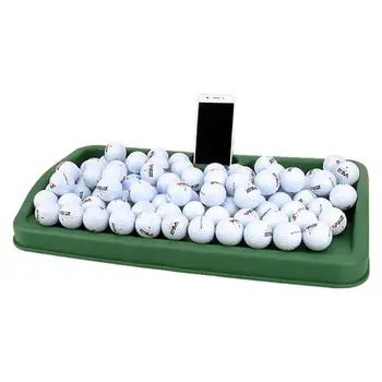 Голяма тава Контейнер за топки за голф Държач за топки за голф Кутия за съхранение на Тежкотоварни контейнер за топките за голф, За тренировки на закрито / на открито Нескользящий