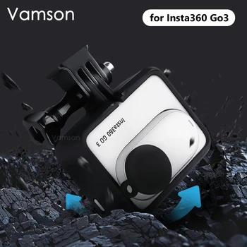 Vamson Frame Case за Insta360 Go 3 Защитно покритие От Закалено Стъкло Скоба-Адаптер за Екшън Камери Insta360 Go3 Аксесоари