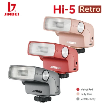 Jinbei HI-5 Senior, цветна светкавица Speedlite, универсална за фотоапарат Canon, Sony, Nikon, Fuji Olympus