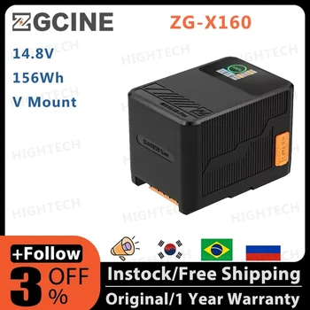 ZGCINE DIANA-X160 14,8 V 156Wh V Mount Battery Display изходна мощност V Lock V-Образен Батерия PD Бързо Зареждане За Фотоапарат DSLR
