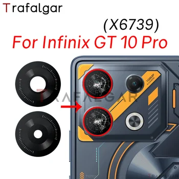 Стъклен Обектив на Задната камера За Infinix GT 10 Pro GT10 Pro X6739 Заменен с Лепило Стикер