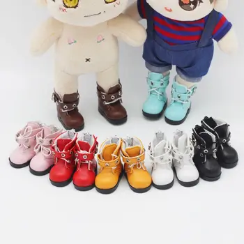 Кожени обувки 4,5 * 2 см, подходяща за кукли 1/6 BJD, ежедневни обувки, украси за кукли от памук 15 см, аксесоари за дрехи за кукли