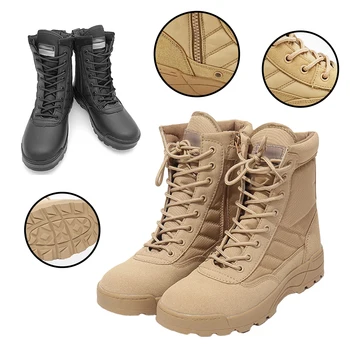 Туристически обувки, дишаща зимни тактически военни обувки, високи ловни спортни спортни обувки, нескользящие маратонки за мъже