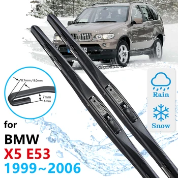 Автомобилни четки на предните чистачки за BMW X5 E53 1999 2000 2001 2002 2003 2004 2005 2006 Аксесоари за кисточек за предното стъкло