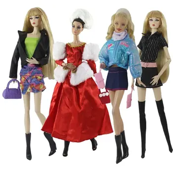 Най-новото рокля за кукли, разнообразни ежедневни облекла, аксесоари за кукли със собствените си ръце за кукли 1/6 BJD за кукли 30 см