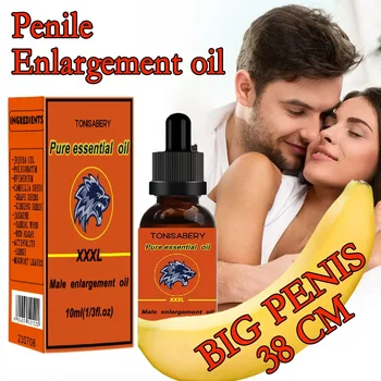Масло за уголемяване на пениса, Перманентен Удължител на растежа на пениса, Утолщающий, който Увеличава За мъже, Масаж на голям член, който Увеличава Етерични масла за мъже