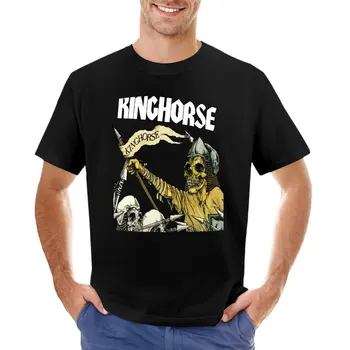 Тениска Pushhead Kinghorse, облекла в стил хипи, бързосъхнеща тениска, тениска за момче, тениски за мъже, опаковка