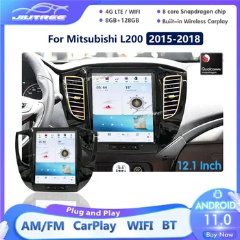 Екран Tesla за Mitsubishi L200 2015-2018 Автомагнитола Qualcomm Android11 Carplay Авто Стерео GPS Навигация, Възпроизвеждане на мултимедийни клипове