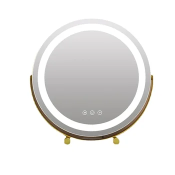 Козметичен масичка за Селфи Led Декоративно Огледало Кръг Тоалетка Декоративно Огледало Smart Frame Specchio Home Стайлинг