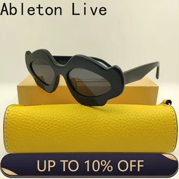 Модни Черни 2024 Нови Ацетатные Изчислителни Персонализирани слънчеви очила за дами в ретро стил, марка дизайнер за жени, слънчеви очила с UV400
