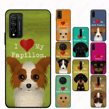 Калъф I Love My Dog Yorkie Papillon За Xiaomi Redmi 12C Note 12S 10T 10S 11T 11PRO 12PRO Mi 11lite 12s 12x 13pro 13ultra Cases